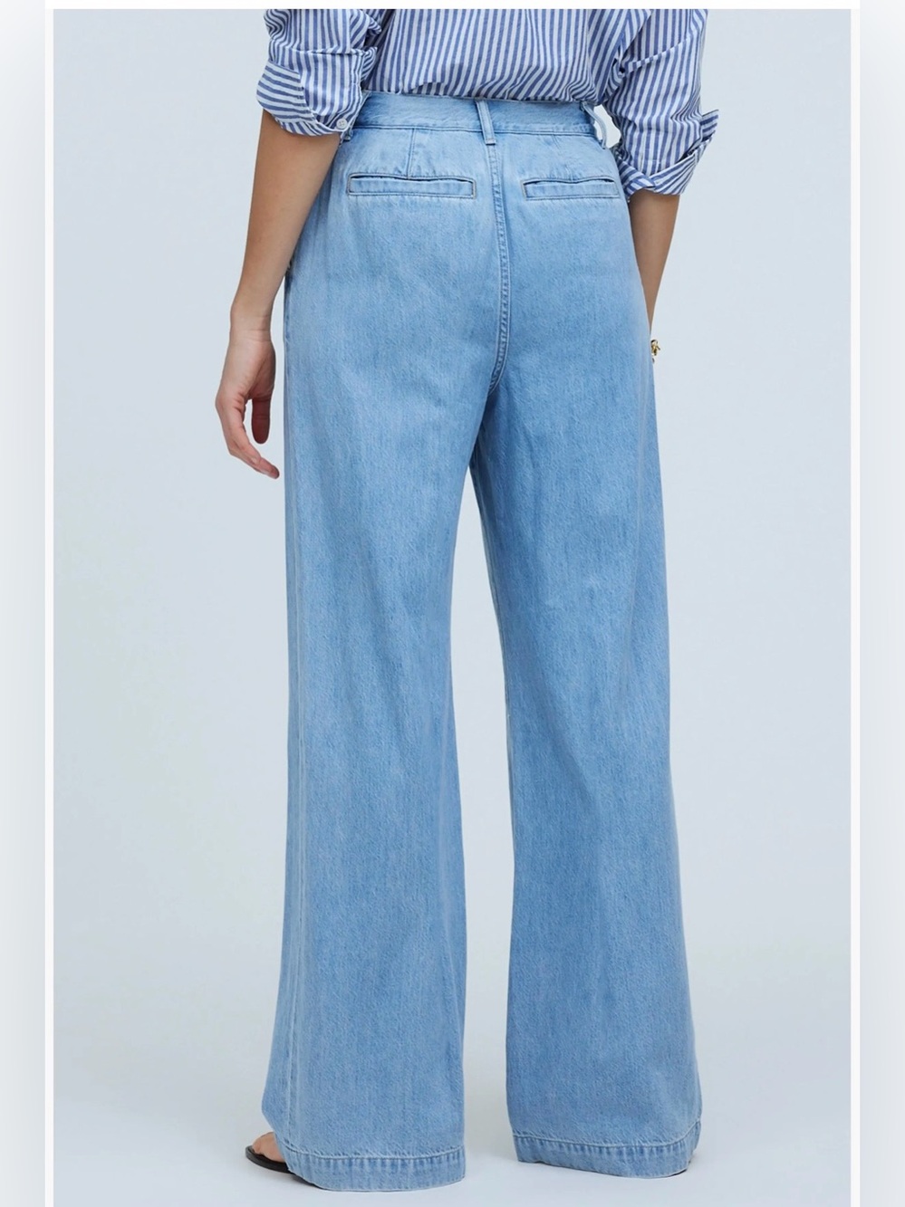Madewell Light Blue The Harlow High Waist Wide Leg Jeans size 28 - 6 - Picture 3 of 9
